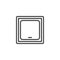 Light switch outline icon