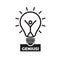 Light symbols, ideas, genius, creative thinking, looking for solutions.