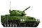 Light tank apc with pixel summer camouflage with fictional design - isolated object on white background. 3d illustration