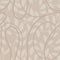 light taupe beige seamless pattern with hand drawn leaves and liana branch