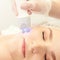 Light therapy procedure. Heal beauty treatment. Woman facial device. Anti age and wrinkle