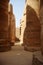 Light though pillars in Luxor Egypt