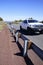 Light traffic on highway through the High Desert