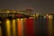 Light Trails on Columbia River Crossing Bridge