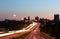 Light Trails on a Motorway at Dusk