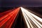 Light trails over a motorway