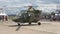 Light training helicopter `Ansat-U` at the air show MAKS-2017