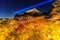 Light up laser show at kiyomizu dera temple , Kyoto