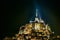 Light-up in Le Mont-Saint-Michel night view