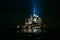 Light-up in Le Mont-Saint-Michel night view