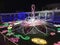 Light up of rooftop garden at Namba Parks in Japan.