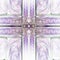 Light violet fractal cross