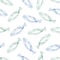 Light watercolor fishes in vector.