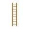 Light Wooden Step Ladder Straight Vector Illustration