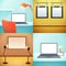 LIght Workplace Mockups Design Concept