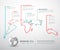 Light World thin line map infographic template