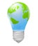 Lightbulb Earth Energy Source