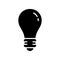 Lightbulb Electricity Low Energy Silhouette Icon. Light Bulb Electric Energy Glyph Pictogram. Innovation, Inspiration