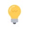 Lightbulb flat icon