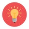 Lightbulb flat icon