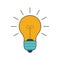 Lightbulb flat line icon