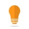 Lightbulb. Flat style icon of utilities. Symbol of light. Clean and modern vector illustration for design, web.