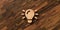 Lightbulb icon on wooden  background, rendered in 3D