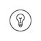 Lightbulb line icon