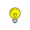 Lightbulb line icon