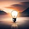 Lightbulb moment - ai generated image