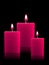 Lighted Christmas Candles