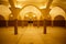 Lighted interior of Hammam Turkish bath