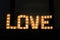 Lighted Love Sign