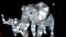 Lighted Magical White Elephants