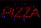 Lighted sign of Pizza