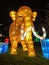 Lighted wooly mammoth display at China Lights in Hales Corner, Wisconsin