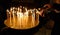 Lightening candles in Holy Sepulchre church, Jerusalem, Israel