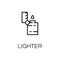 Lighter flat icon or logo for web design.