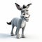 Lighthearted 3d Animated Donkey Character In The Style Of David Yarrow