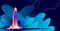 Lighthouse abstract banner