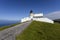 Lighthouse against blue sky, Stoer Head Lighthouse, Scotland
