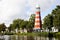 The lighthouse by Aldo Rossi at Valkenberg Park in Breda, Netherlands