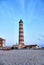 Lighthouse in Aveiro beach, Portugal