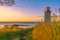 Lighthouse on the Bay of Fundy in West Quaco