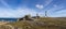 Lighthouse and Beacon of Ouessant, the island of Ushant, in Brittany, french rocky beach in northern France, Finistere