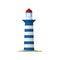 Lighthouse beacon tower, sea nautical searchlight