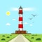 Lighthouse - Beacon Vector Illustration