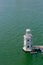 Lighthouse and boats near the island of San Giorgio Maggiore, in