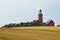 Lighthouse of Bovbjerg, Denmark, in the rain