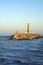 Lighthouse at Brother Islands in red sea